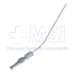 Frazier Suction Tube, 6Fr, (2mm), XX-Small, Angled 30 Degrees, Stylette, Thumb Plate Cutoff Hole, Working Length 4-1/2" (100mm), Overall Length 6-3/4" (171mm) - D2823
