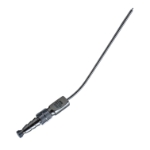 Frazier Suction Tube, 8 French (2.67mm), Small, Angled 30 Degrees, Stylette, Thumb Plate Cutoff Hole, Working Length 4-1/2" (100mm), Overall Length 6-3/4" (171mm) 