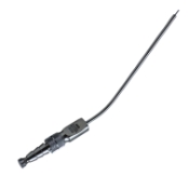 Frazier Suction Tube, 9 French (3mm), Medium, Angled 30 Degrees, Stylette, Thumb Plate Cutoff Hole, Working Length 4-1/2" (100mm), Overall Length 6-3/4" (171mm) 