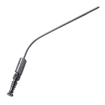 Frazier Suction Tube, Angled, 9Fr, Thumb Piece To Control Suction, Overall Length 4-1/2" (114mm) 