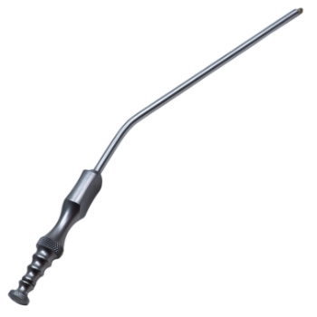 Frazier Suction Tube, 12Fr, Angled, Working Length 4-1/4" (108mm), Overall Length 7" (178mm) 