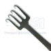 Freeman Face Lift Rake Retractor, 4 Prongs, Small, Thumb Ring, 22mm Blade Width, 19mm Blade Length, Overall Length Is 4-1/4" (108mm) - 19004-16-1036