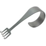 Freeman Face Lift Rake Retractor, 4 Prongs, Small, Thumb Ring, 22mm Blade Width, 19mm Blade Length, Overall Length Is 4-1/4" (108mm) 