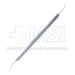 Fukasaku Lieberman Micro Finger / Phaco Spatula, Double Ended, Left (For Use In Right Hand), Angled Tips, Small Pupil Snapper Hook, Microfinger Other End, Longitudinal Grooved Handle, Overall Length 5-1/4" (130mm) - 11-4-3476
