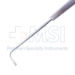 Gass Retinal Detachment Hook, Flattened 13mm "Graefe Type" Hook, 2.5mm x 1.5mm Oval Hole, Flat Smooth Handle, Polished Finish, Overall Length 5-1/8" (130mm) - 11-4-7851
