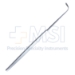 Gass Retinal Detachment Hook, Flattened 13mm "Graefe Type" Hook, 2.5mm x 1.5mm Oval Hole, Flat Smooth Handle, Polished Finish, Overall Length 5-1/8" (130mm) - 11-4-7851