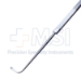 Gass Retinal Detachment Hook, Flattened 13mm "Graefe Type" Hook, 1.5mm Oval Hole, Serrated Flat Handle, Polished Finish, Overall Length 5-3/4" (145mm) - 5-5002