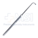 Gass Retinal Detachment Hook, Flattened 13mm "Graefe Type" Hook, 1.5mm Oval Hole, Serrated Flat Handle, Polished Finish, Overall Length 5-3/4" (145mm) - 5-5002