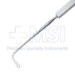 Gass Retinal Detachment Hook, Flattened 13mm "Graefe Type" Hook, Larger Hole, Flat Smooth Handle, Polished Finish, Overall Length 5.9" (150mm) - 11-4-7851-L