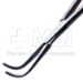 Gemini Forceps, Strong Curve, Delicate, Serrated Jaws, Overall Length 9" (230mm) - 1921-21644BX