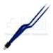 Gerald Bayonet Bipolar Forceps, Insulated, 1mm Tip, Overall Length 5-3/4" (146mm) - 108-I17-02A