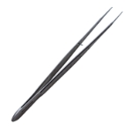 Gerald Forceps, Serrated, 1mm Tip, Overall Length 8" (203mm) 