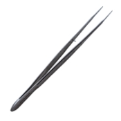 Gerald Forceps, Serrated, 1mm Tip, Overall Length 8" (203mm) 