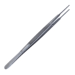 Gerald Straight Tissue Forceps, 1 x 2 Teeth, 1.9mm Tip, Overall Length 7" (178mm) 