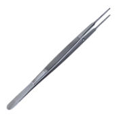Gerald Straight Tissue Forceps, 1 x 2 Teeth, 1.9mm Tip, Overall Length 7" (178mm) 