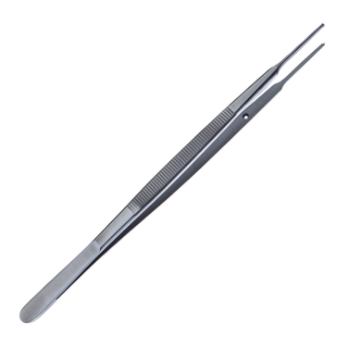 Gerald Straight Tissue Forceps, 1 x 2 Teeth, 1.9mm Tip, Overall Length 7" (178mm) 