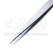 German Jeweler Extra Fine Pointed Forceps, 0.17mm Tip Width, #0, Smooth Flat Handle, Matte Finish, Overall Length 4-1/2" (115mm) - 11-6-7610