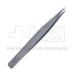 German Jeweler Extra Fine Pointed Forceps, 0.17mm Tip Width, #0, Smooth Flat Handle, Matte Finish, Overall Length 4-1/2" (115mm) - 11-6-7610