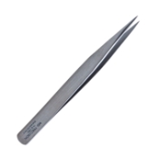 German Jeweler Extra Fine Pointed Forceps, 0.17mm Tip Width, #0, Smooth Flat Handle, Matte Finish, Overall Length 4-1/2" (115mm) 2085846,11/6/7610,K5-6509