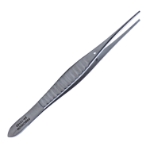 Gillies Tissue Forceps, 1 x 2 Teeth, Serrated, Overall Length 6" (152mm) 
