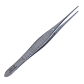 Gillies Tissue Forceps, 1 x 2 Teeth, Serrated, Overall Length 6" (152mm) 