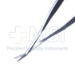 Gills-Welsh Vannas Micro Scissors, Angled Forward, 8.5mm Blades, Sharp Tips, Angled At 40 Degrees, Medium, Serrated Handle, Polished Finish, Overall Length 3-3/8" (86mm) - 242-405-241