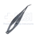 Gills-Welsh Vannas Micro Scissors, Angled Forward, 8.5mm Blades, Sharp Tips, Angled At 40 Degrees, Medium, Serrated Handle, Polished Finish, Overall Length 3-3/8" (86mm) - 242-405-241