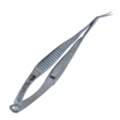 Gills-Welsh Vannas Micro Scissors, Angled, Sharp Tips, 7mm Blades, 13mm Mid-Screw To Tip, Serrated Handle, Overall Length 3-3/8" (86mm) 1563914,11/5/6181,K4-5070,08-03506,