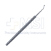 Gills-Welsh Curette Capsule Polisher, Flat Handle, Polished Finish, 2mm Cup, 45 Degrees Angled Shaft, 8mm Tip To Bend, Overall Length 5" (127mm) - 5-1893-GW