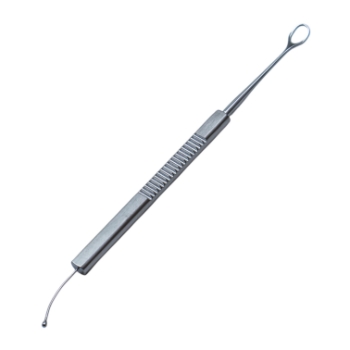 Gills-Welsh Lens Loop, 5mm Wide x 7mm Long Ultra Thin Loop, Olive Tip, Flat Handle, Overall Length 4-3/4" (121mm) E0649,3735E,E0649