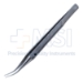 Girard Corneoscleral Forceps, 0.12mm, 1 x 2 Teeth, 6mm Tying Platform, Colibri Style, Round Knurled Handle, Polished Finish, For Left-Handed Use, Overall Length 4-1/4" (107mm) - 5-4204
