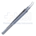 Girard Tying Forceps, Curved Shafts, 5mm Tying Platform, Round Knurled Handle, Dull Finish, Overall Length 3-7/8" (99mm) - 5-4203-T