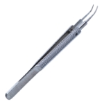 Girard Tying Forceps, Curved Shafts, 5mm Tying Platform, Round Knurled Handle, Dull Finish, Overall Length 3-7/8" (99mm) E3192 T,2475E,E3192 T