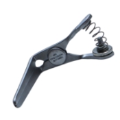 Glover Bulldog Clamp Forceps, 1-1/4" (32mm) Jaw Length, Cooley Jaws Angled 90 Degrees, Overall Length 1-5/8" (41mm) 