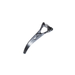 Glover Bulldog Clamp Forceps, Curved 27mm Jaw, Adjustable Tension, Overall Length 2" (51mm) 