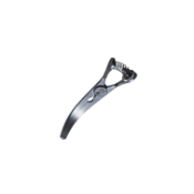 Glover Bulldog Clamp Forceps, Curved 27mm Jaw, Adjustable Tension, Overall Length 2" (51mm) 