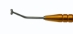 Scleral Depressor, Angled, Tip Width 1/4" (6.6mm), Round Grooved Handle, Overall Length 5-1/2" (140mm) - ECG-1
