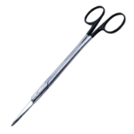 Gorney Freeman Face Lift Scissors, Super Cut, Straight, Flat On Top/Bottom Of Each Blade, Serrated Blades, Black Ring Handles, Overall Length 7-3/4" 