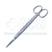 Gorney Micro Razor Edge Dissecting Scissors, Straight, Blunt Tips, Serrated Blades, Round Shanks, Black Ring Handles, Overall Length 6-3/4" (170mm) - 19-133900