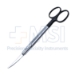 Gorney Micro Razor Edge Dissecting Scissors, Curved, Blunt Tips, Serrated Blades, Round Shanks, Black Ring Handles, Overall Length 6-3/4" (170mm) - 19-133901