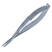 Gradle Cilia Forceps, Fine 2mm Wide Platform, Serrated Cross Action Handle, Polished Finish, Overall Length 3-3/4" (97mm) 504523,May-81,K5-6100,08-01626,E2170