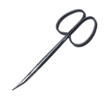 Gradle Stitch Scissors, Slightly Curved, Sharp Tips, Ribbon Handles, Overall Length 4" (101.6mm) 