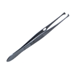 Graefe Fixation Forceps, Wide 4.5mm Jaws, Fine Teeth, Serrated Handle, Thumb Catch Lock, Overall Length 4-1/4" (108mm) 286107,May-83,K5-4821,08-53039,E1572