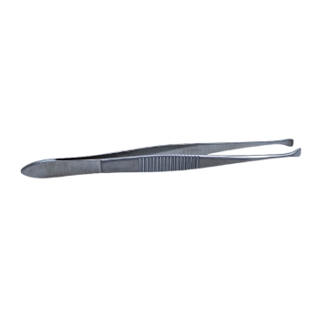 Graefe Fixation Forceps, Narrow 3.5mm Jaws, Fine Teeth, Serrated Handle Without Thumb Catch Lock, Overall Length 4-1/4" (109mm) 281724,5-2671,E1560