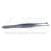 Graefe Fixation Forceps, Wide 4.5mm Jaws, Fine Teeth, Serrated Handle Without Thumb Catch Lock, Overall Length 4-1/4" (108mm) - 5-2673