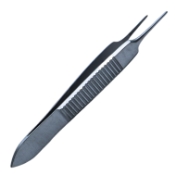 Graefe Iris Forceps, Straight, Serrated, Overall Length 2-3/4" (70mm) 