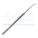 Graefe Strabismus Hook, Size 1, Flattened 8mm Hook, Serrated Flat Handle, Polished Finish, Overall Length 5-3/8" (135mm) - 5-1602
