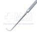 Graefe Strabismus Hook, Size 2, Flattened 9mm Hook, Serrated Flat Handle, Polished Finish, Overall Length 5-1/2" (140mm) - 5-1603