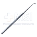 Graefe Strabismus Hook, Size 2, Flattened 9mm Hook, Serrated Flat Handle, Polished Finish, Overall Length 5-1/2" (140mm) - 5-1603