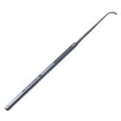 Graefe Strabismus Hook, Size 2, Flattened 9mm Hook, Serrated Flat Handle, Polished Finish, Overall Length 5-1/2" (140mm) K3-6720,E0592,08-04406,3685E,E0592